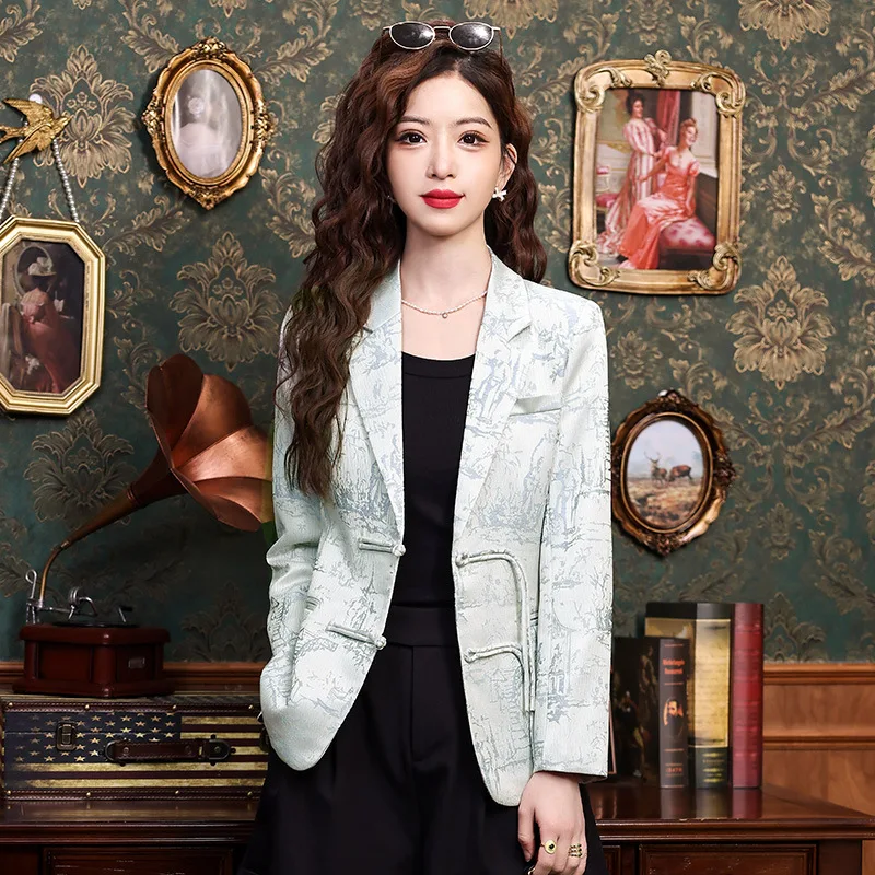 Новый стиль в китайском стиле Женская юбка новый весенний костюм маленьком