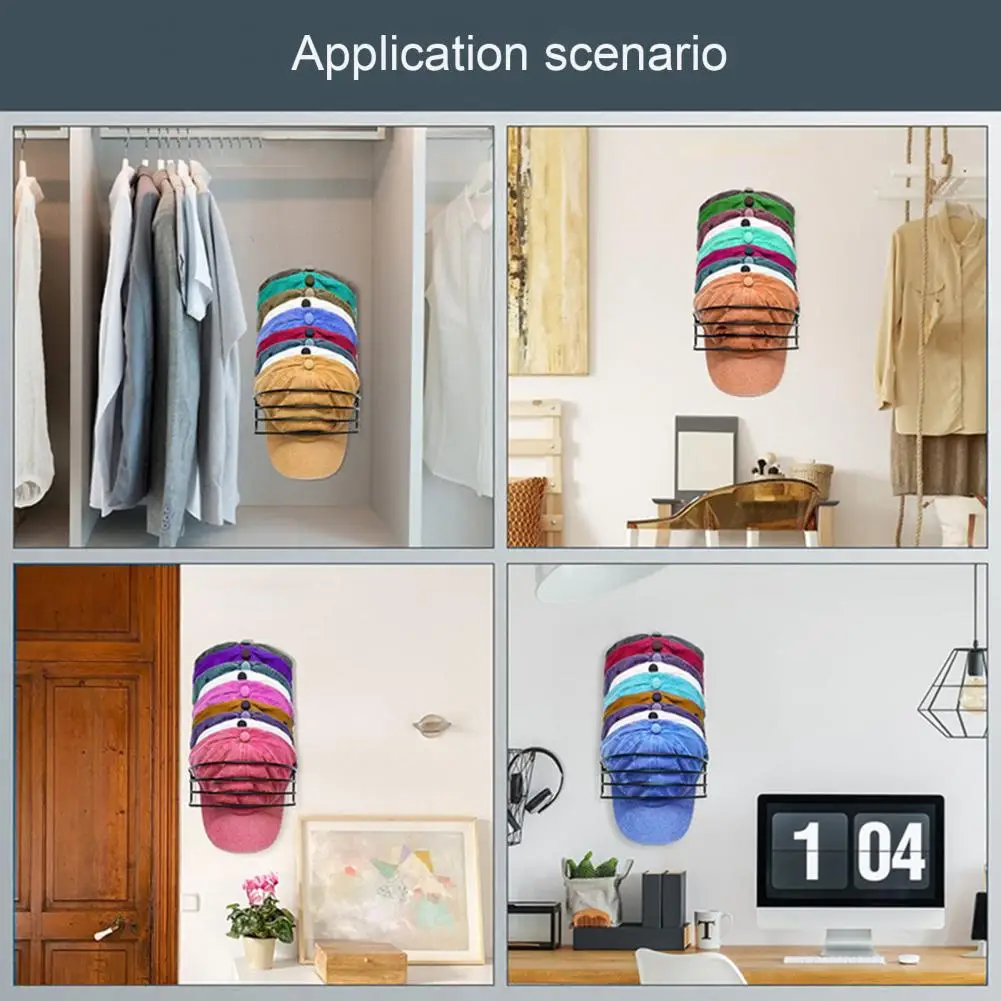 

Wall Hat Racks Efficient Metal Hat Organizers for Home Use Wall Mounted Door Hanger Options Holds Up to 30 Caps Keeps Shape