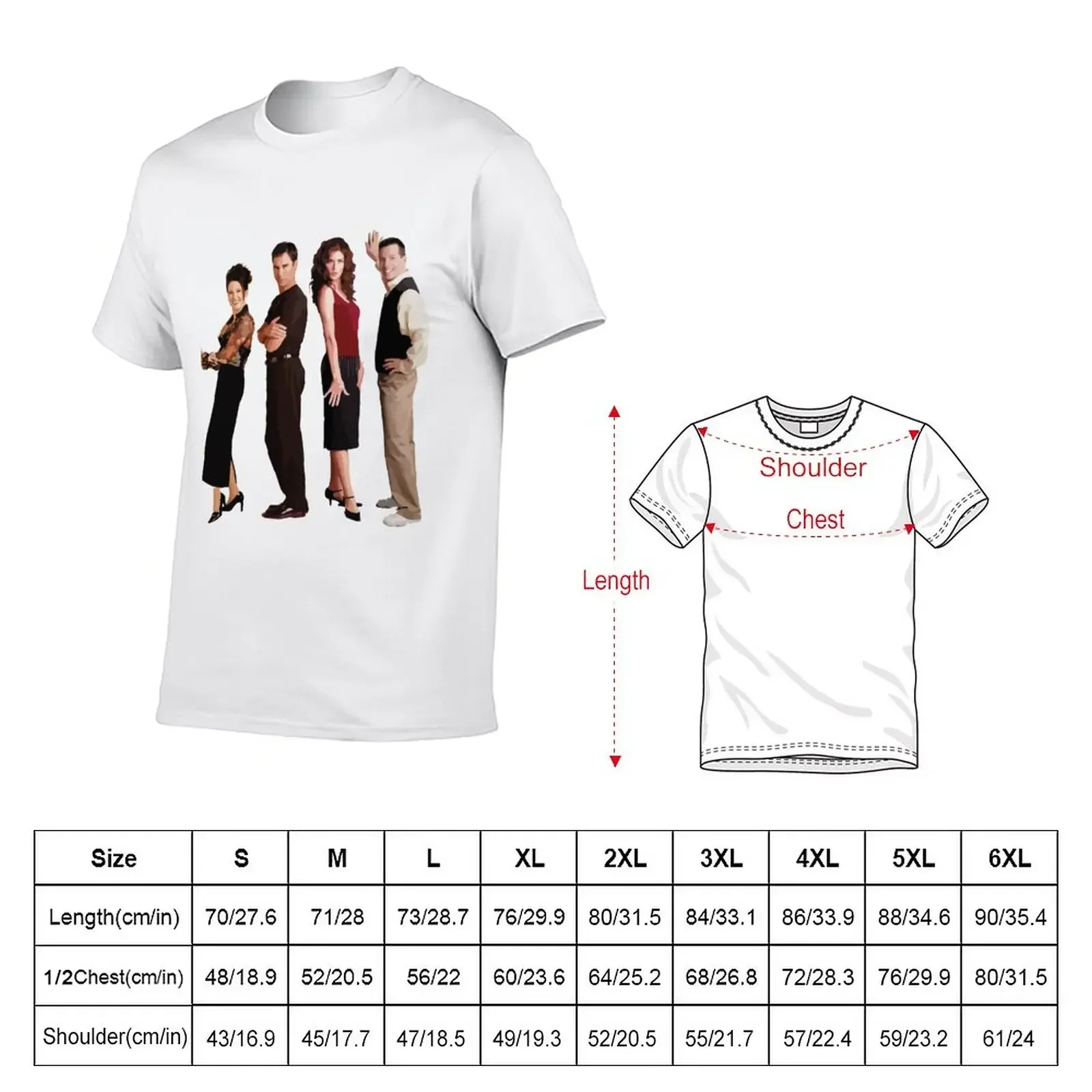 Простая Спортивная футболка для фанатов Will & Grace хлопковые футболки мужчин