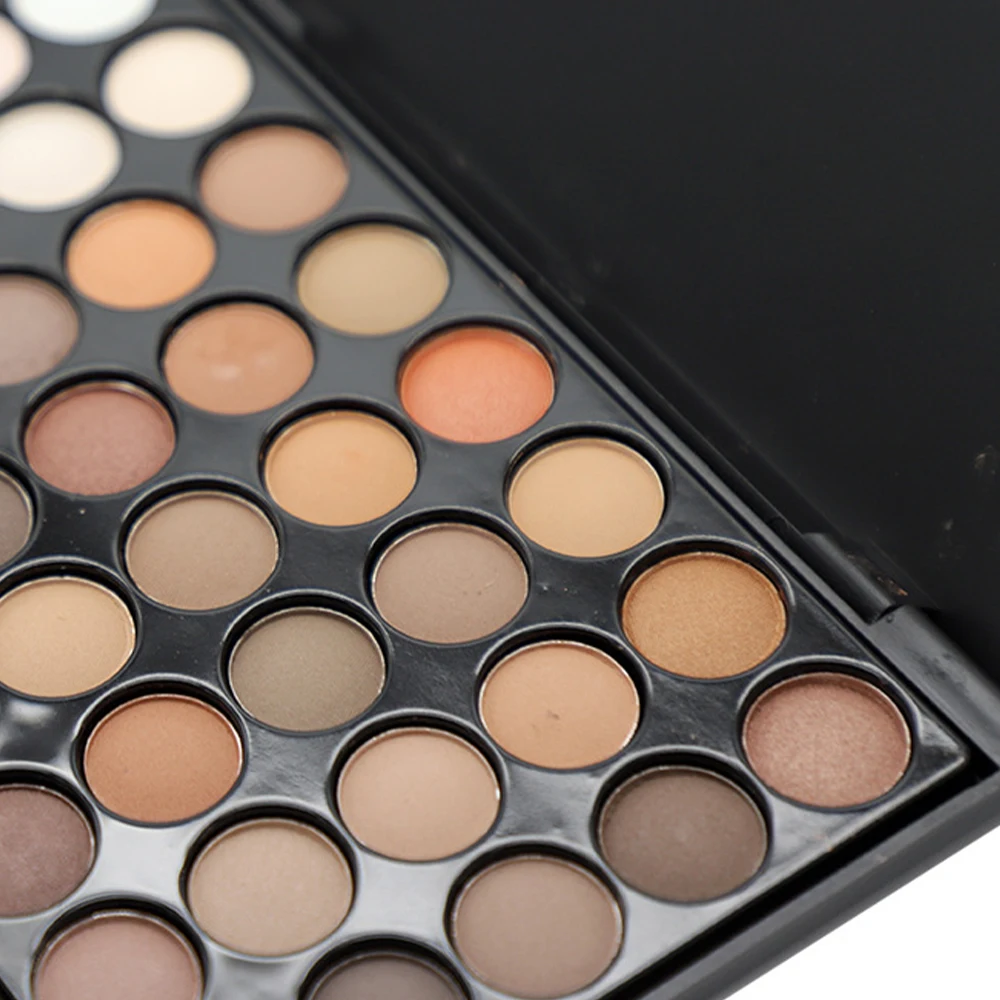 40 цветов Палитра теней для век макияж-Набор Косметика блестящая Обнаженная