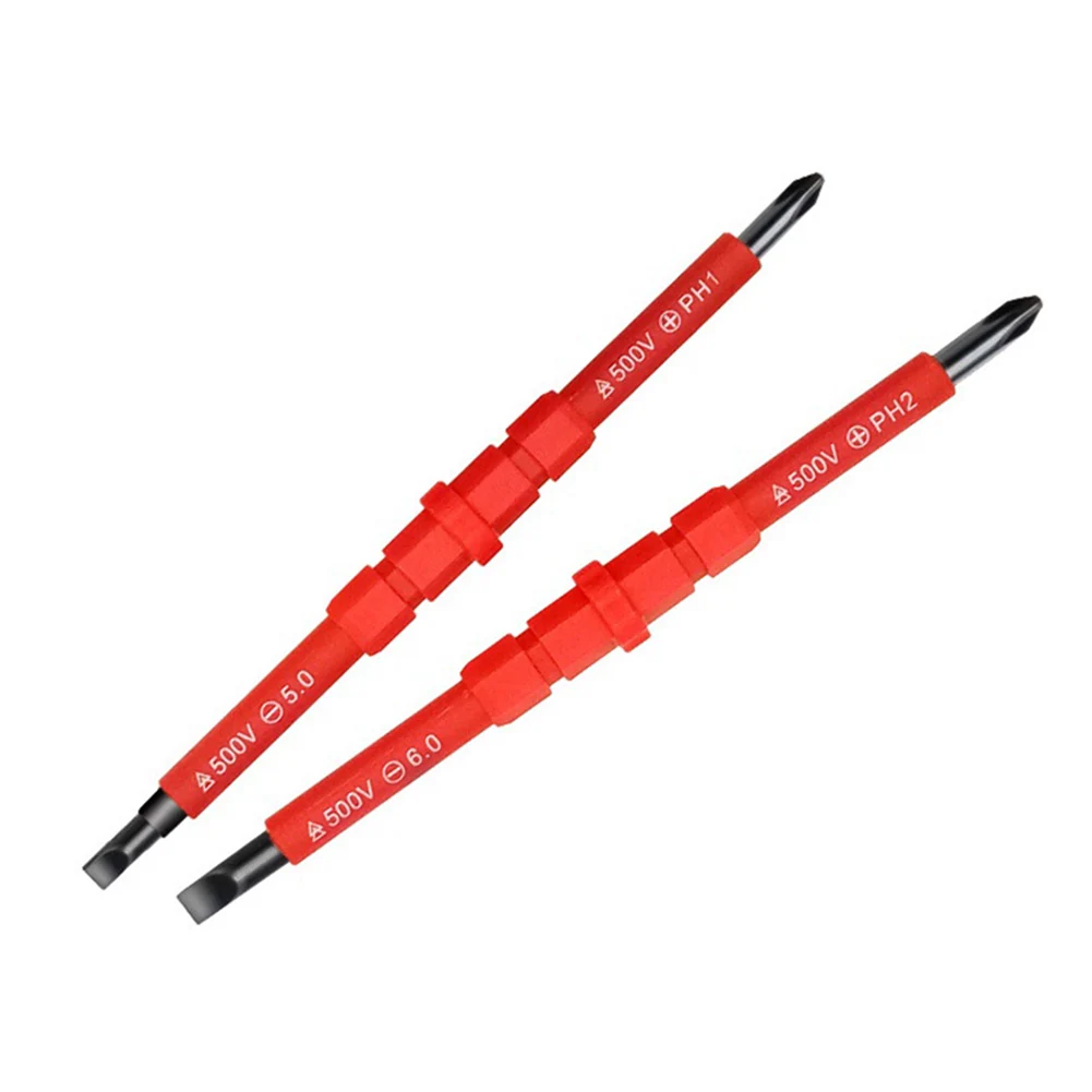 

3PCS/set Magnetic Screwdrivers Electricians Slotted Cross Insulated Screwdriver Bit For Repairing Disassembling Tools
