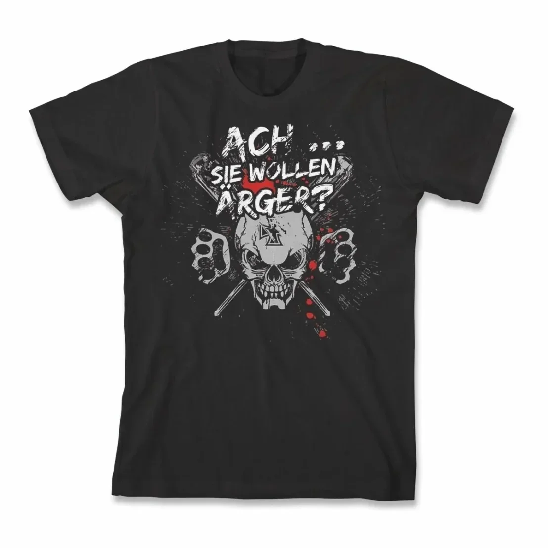Футболка Deutschrock Evil Punk Rock с черепом новая повседневная мужская футболка из 100%