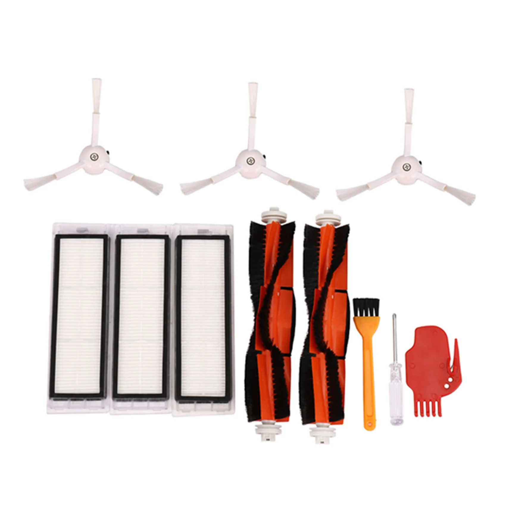 

2Pcs Main Brush+3Pcs Hepa Filter+3Pcs Side Brush Vacuum Cleaner High-Efficient Cleaning Sweeping Suitable For Xiaomi Mi Robot