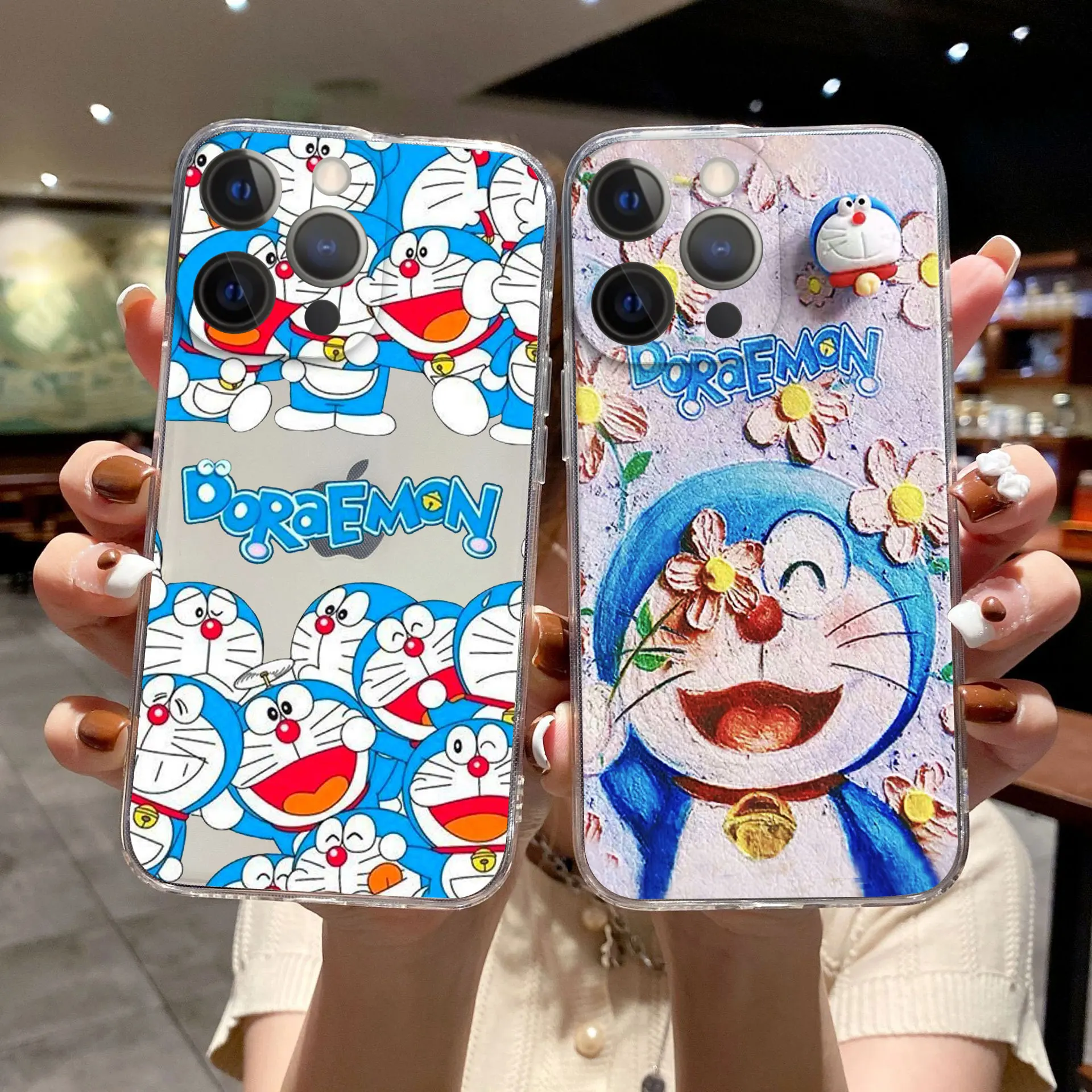 

Japan Anime Doraemon Phone Case For iPhone 11 12 13 Pro Max X XR XS MAX X 6s 8 7 Plus 12 13 Mini Clear Soft Bumper Back Cover