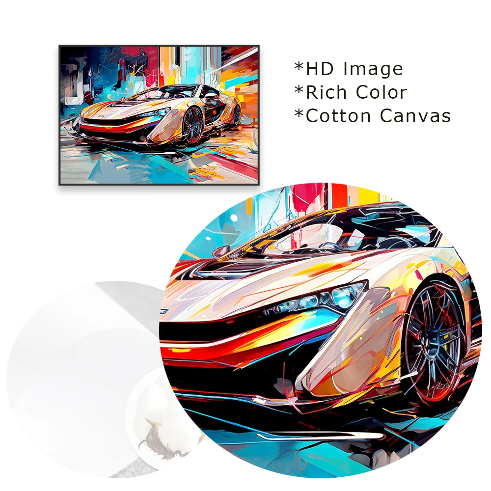 Абстрактный граффити настенный плакат с автомобилем модные автомобильные