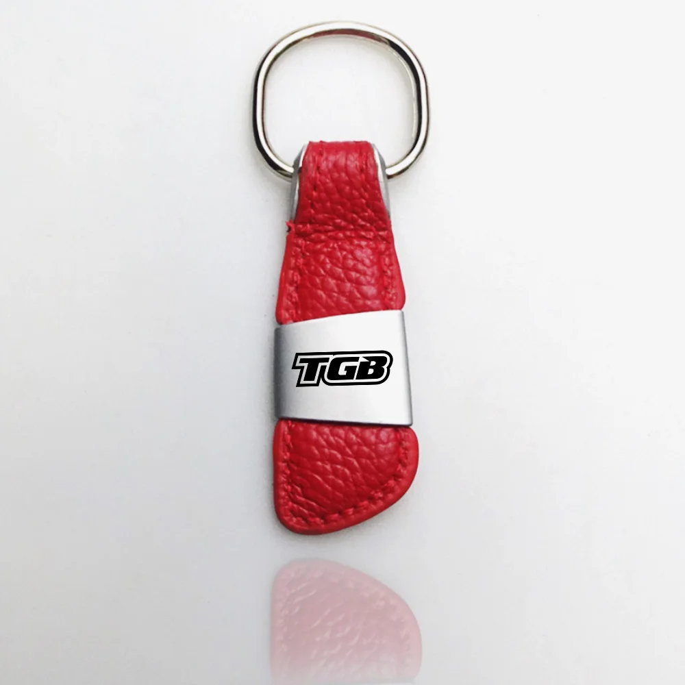 

Металлический брелок для ключей из натуральной кожи с эмблемой мотоцикла, значок для скутера, брелок для Тайваня Golden Bee TGB BULL & T 50 Express 150 ATV