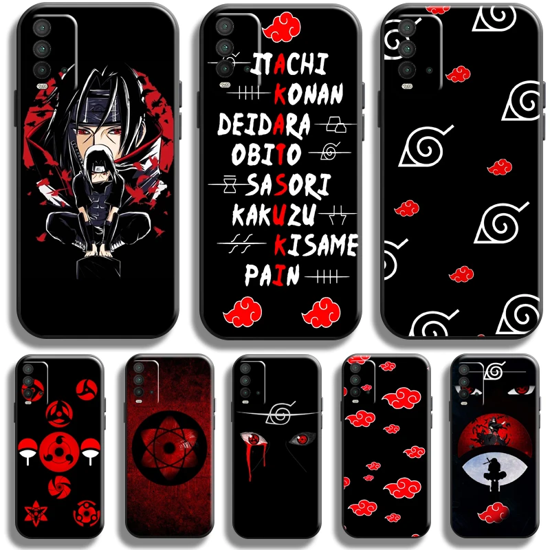 

Naruto Akatsuki Uchiha Itachi Case For Xiaomi Redmi Note 10 10S 10T 9 9S 9T 8 8T Pro For Redmi 10 9 9T 9A 9C 8 8A Phone Case