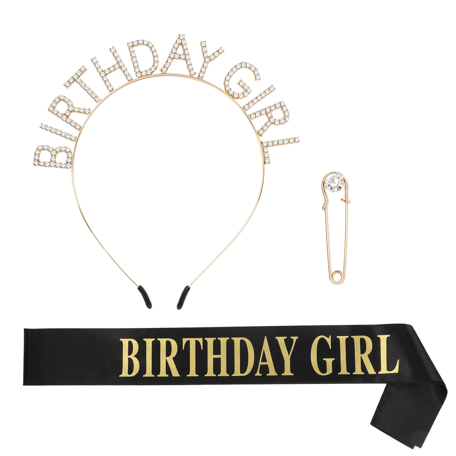 

Birthday Party Female Sash Shoulder Strap Supplies Decorative Etiquette Belt Headband