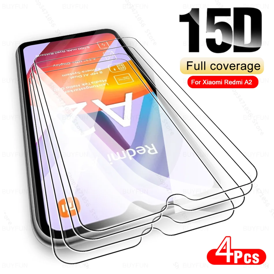 

4Pcs For Xiaomi Redmi A2 Plus A2+ 4G 2023 Protective Glass Tempered Film Redmy Radmi A2Plus RedmiA2 A 2 6.52'' Screen Protector