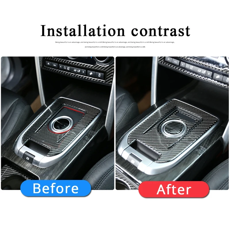 Наклейки для Land Rover Discovery Sport 2015-2019 из углеродного волокна и ABS центральной консоли