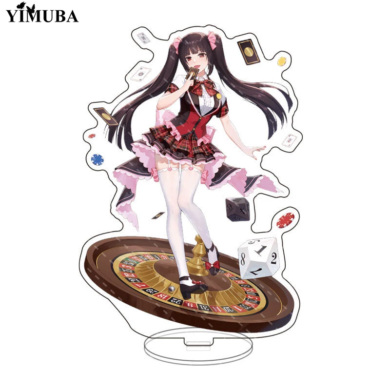 Японские Аниме Kakegurui Косплей стенд модель тарелка джабами Yumeko Saotome Meari акриловые
