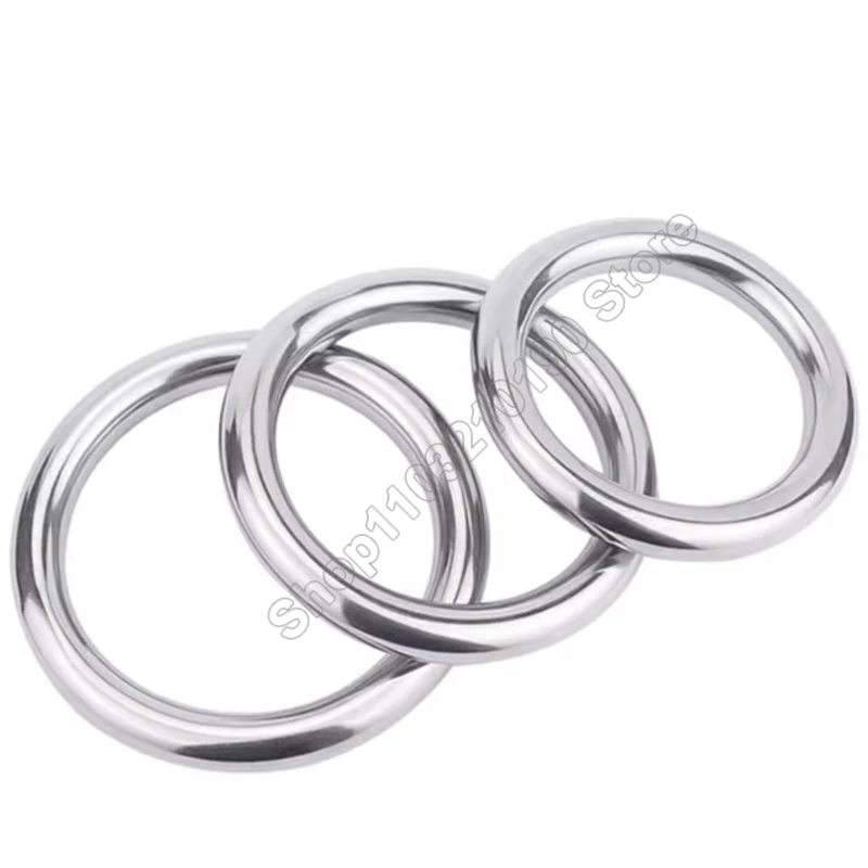 1 шт. бесшовное круглое кольцо из нержавеющей стали 304 M3 M4 M5 M6 M7 гладкие твердые