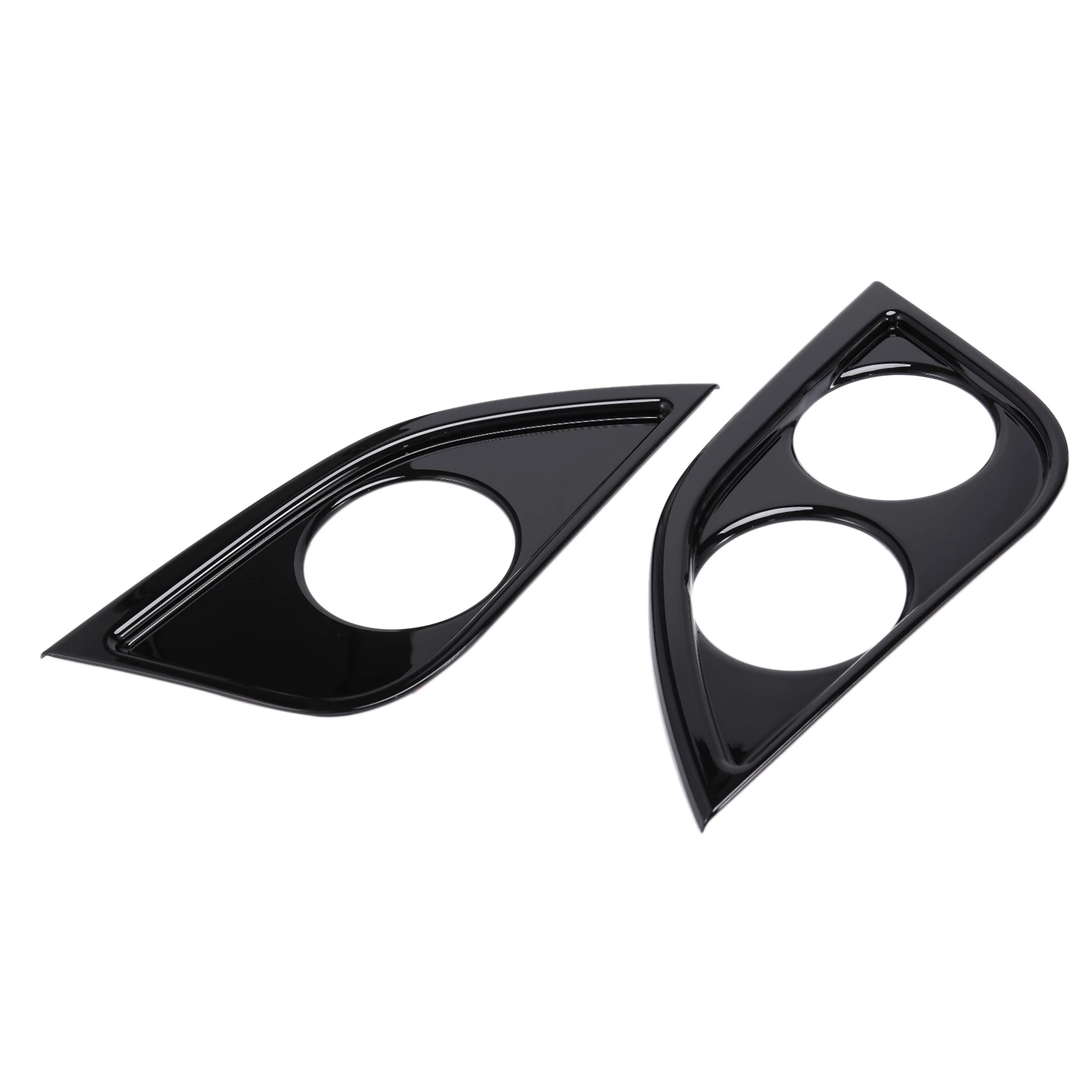 

Car Rear Drain Water Cup Holder Trim Cover Stickers Bezel Frame for Toyota Voxy 2022 Interior Styling Bright Black RHD