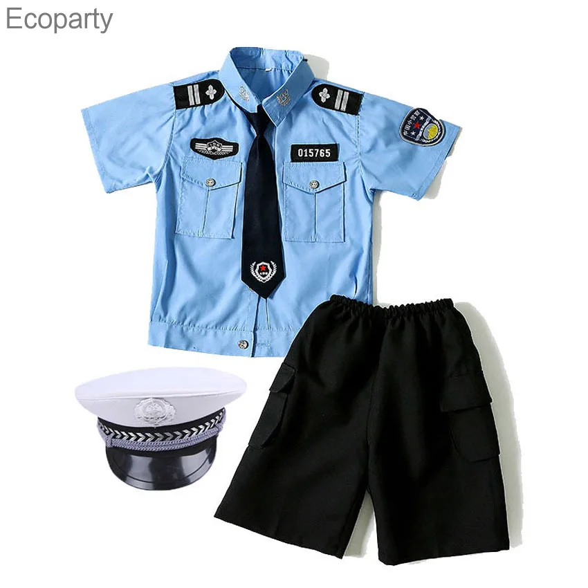 

Детский костюм офицера полиции 110-160 см, костюм для косплея, карнавальвечерние НКА, модная одежда, детская одежда, униформа для девочек и женщ...
