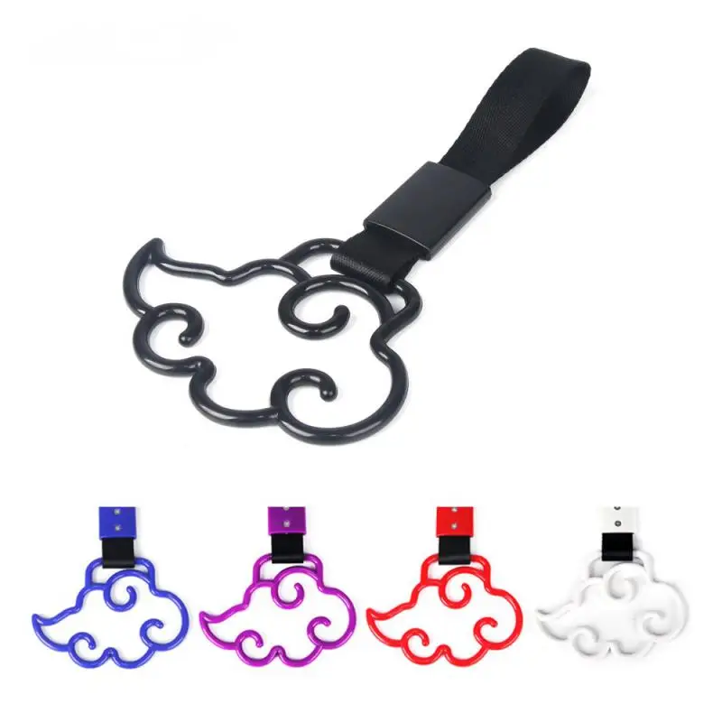 

1pc Cartoon Clouds Car Hanging Ring Car Rear Bumper Warning Interior Hand Pull Ring Strap Drift Car Pendant Car Accessories