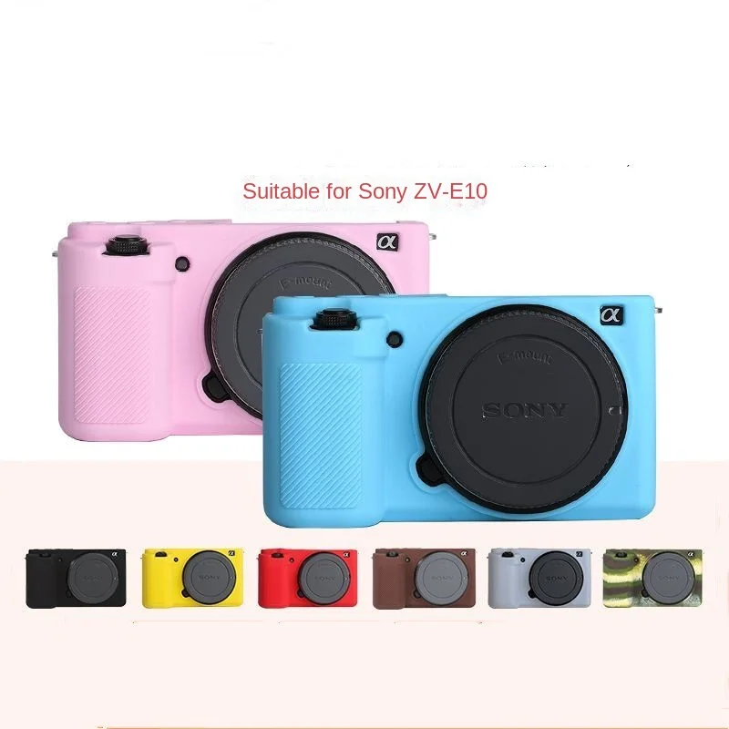 

Silicone Armor Skin Camera Case for Sony ZV-E10 Soft Silicone Skin Anti-slip Grip Case Body Cover for ZV-E10 Camera Accessories