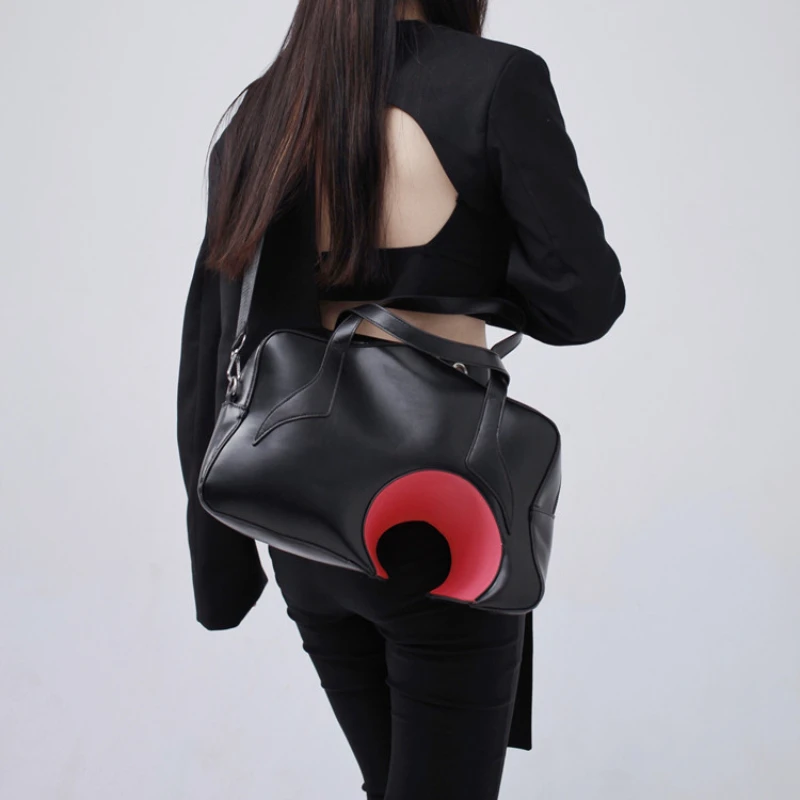 2022 New Round Holllow Out Hand Bag for Women Tote Geometry Shouler Bags Luxury Designer Lady Streetwear Travel Messeger HandBag