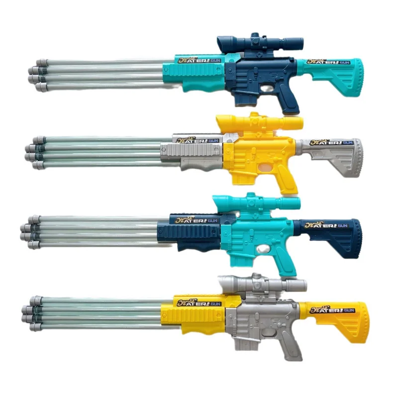 Четырехтрубный пистолет-насос игрушки для детей и взрослых дрейфующий пистолет