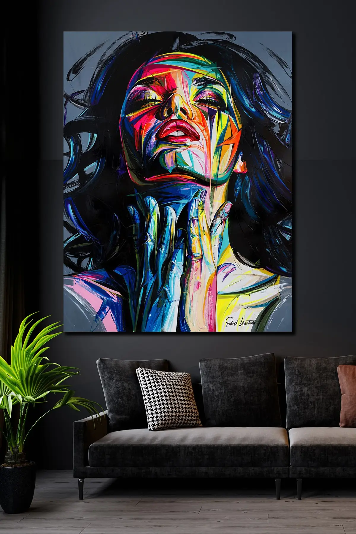 

Холщовая картина для женщин и девушек, 70x100