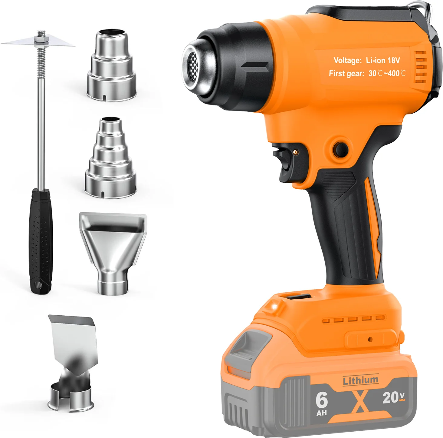 

Беспроводная тепловая пушка Synxiter для аккумулятора DEWALT 18 В