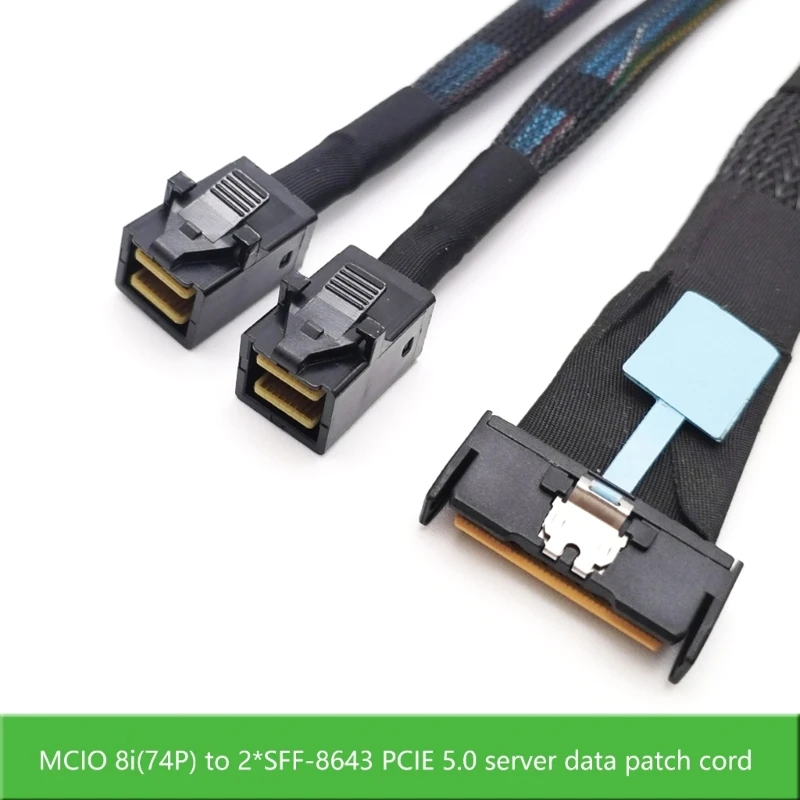 Прочность Slimlines 8i 74PSlimline до 2SFF-8643 Кабель PCIE5.0 31 5 дюйма для надежности Шнур передачи