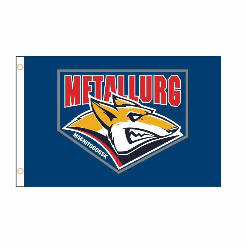 

Free Design KHL Russian Professional Hockeyer Metallurg Magnitogorsk Flag Banner 2ft*3ft 3ft*5ft Home Gift QZ-217