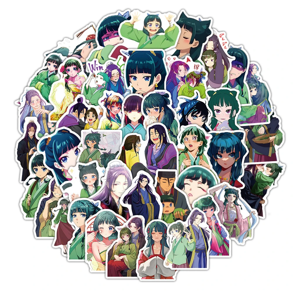 10/30/53 шт Maomao Аниме Дневники Аптекаря Наклейки Милые мультяшные наклейки
