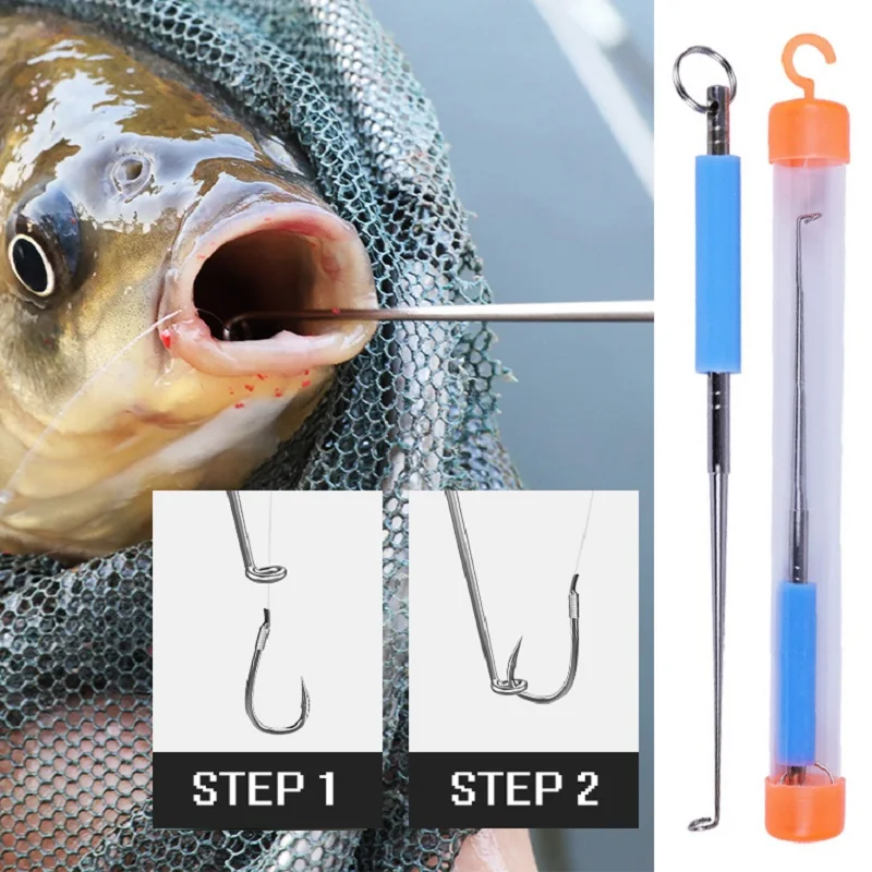 1pcs Stainless Steel Easy Fish Hook Remover Safety Fishing Hook Extractor Detacher Rapid Decoupling Device Fishing Tools