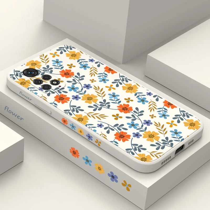 

Flower Rain Phone Case For Xiaomi Redmi Note 11 11S 11T 10 10A 10T 10S 9T 9 8 7 Pro Plus 10C 9A 9C 9T 4G 5G Cover