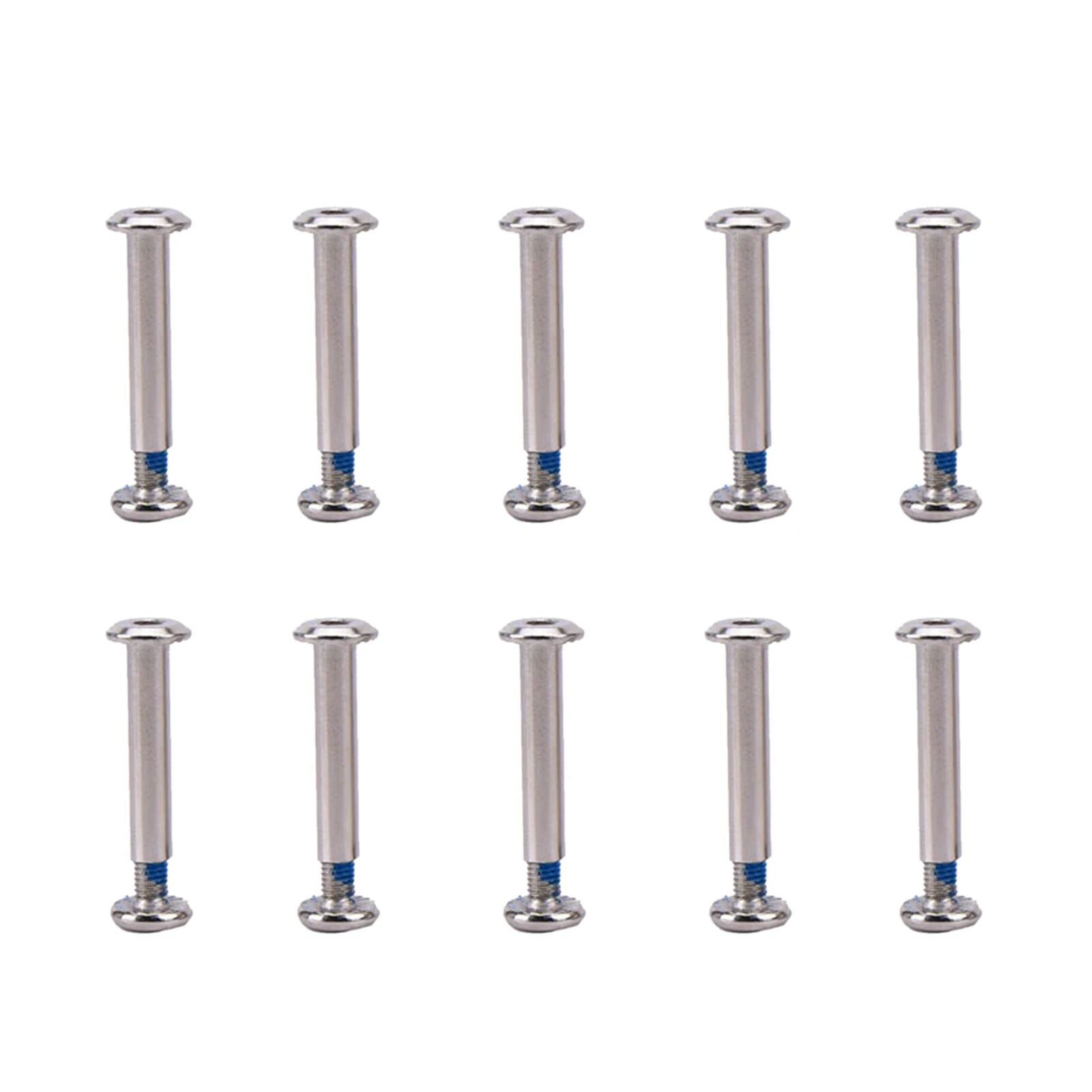 

10pcs Easy Install Inline Skate Bolt Iron Galvanized Universal Durable Fitting Wheel Axle Solid Roller Skating Outdoor Sports