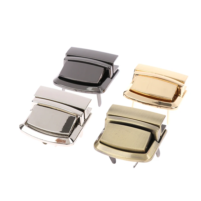 

1pc Metal Lock Rectangle Bag Case Buckle Clasp For Handbags Shoulder Bags Purse Tote Accessories DIY Craft 4 Colors