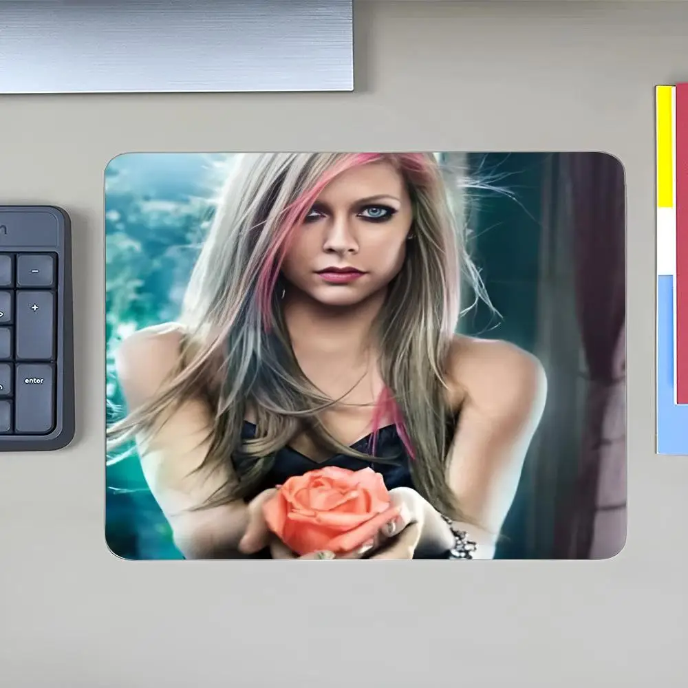 Singer A-Avril-Lavigne-ors MINISO Mouse Pad Anime Game High Quality Small Desk Rubber Laptop