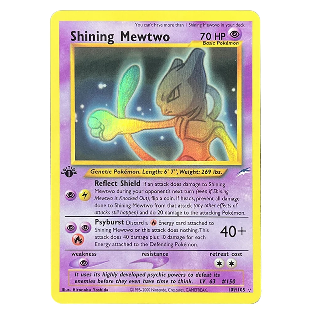 Прокси-карты PTCG Neo Destiny Shining Charizard Shining Kabutops Light Dragonite Dark Espeon Dark Gengar TCG DIY Card Подарки (art.: 3920d2cf21089) - 3920d2cf21089