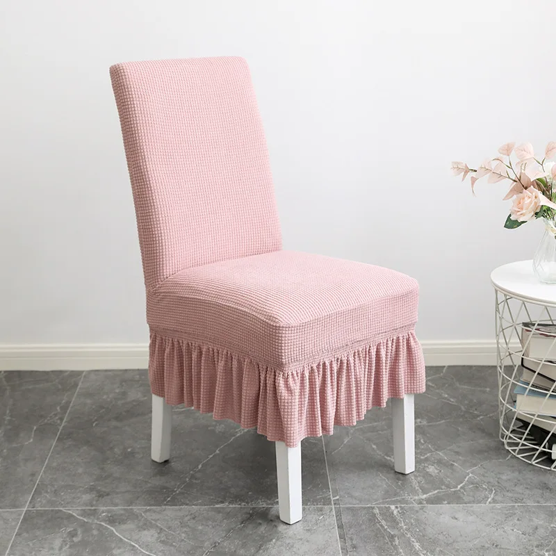 Юбка чехлы на стулья из спандекса бархата лайкры универсальное украшение для
