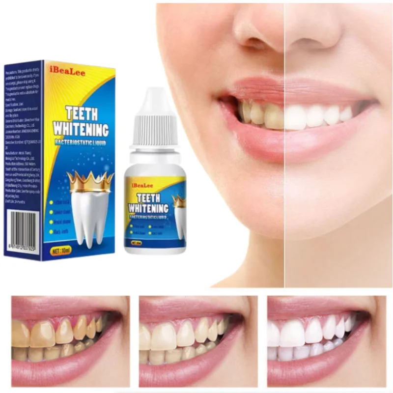 Teeth Whitening Essence Tooth Bleaching Serum Remove Plaque Stains Yellow Teeth Fresh Breath Oral Hygiene Deep Cleaning Product