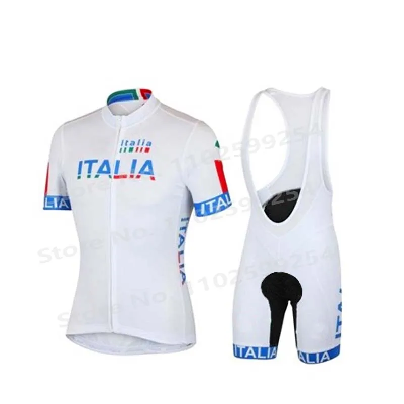 

Tour De Italy D'ITALIA Cycling Clothing Bike Jersey Set Ropa Ciclismo Quick Dry Mens Summer Bicycle Maillot Culotte Set