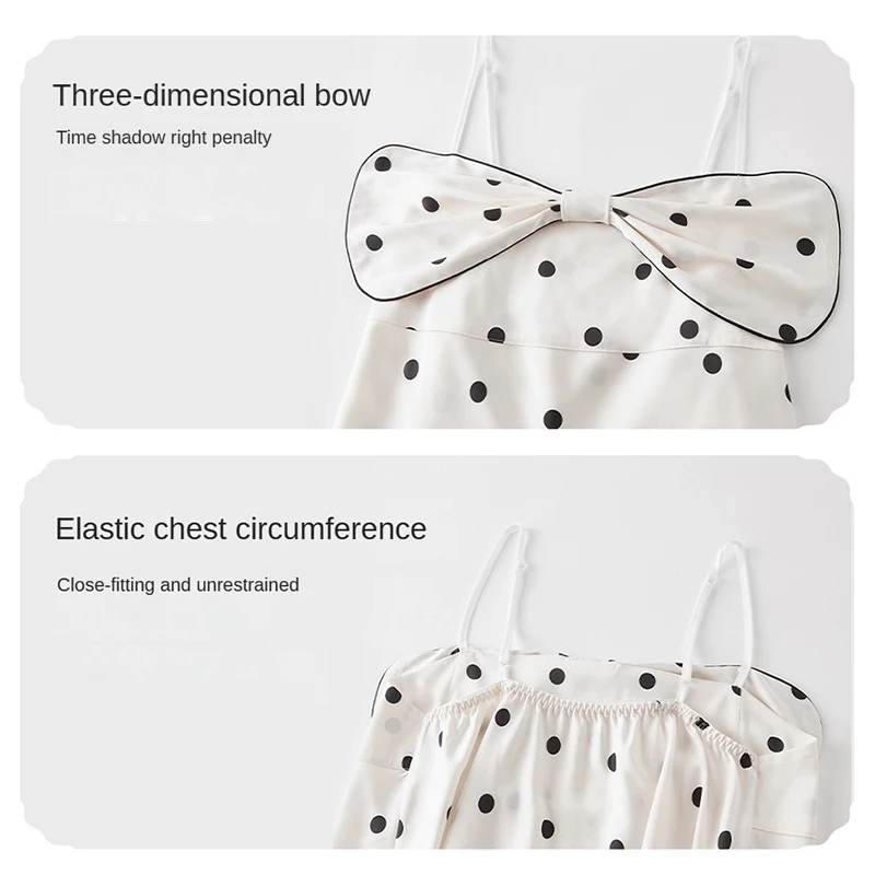 Nightdress Women's Suspenders Ice Silk Summer Style Pajamas For Ladies Home Clothes Cute Sleeveless Skirt Fashion Sleep Sling