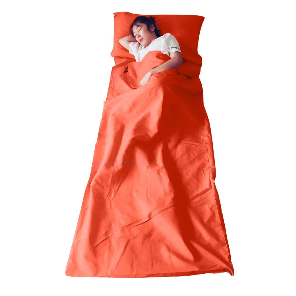 

Одноместный спальный мешок для отеля, складной легкий походный двойной спальный мешок для кемпинга