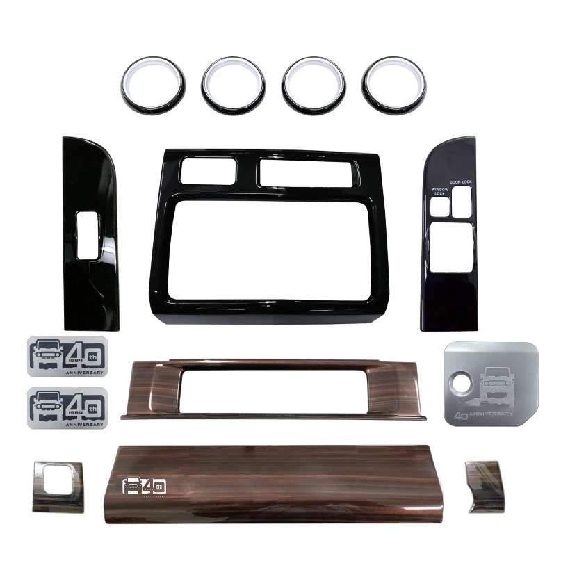 LHD RHD 40th Anniversary Wooden InteriorKits Переключатель Пеналлы Накладки для Toyota Land Cruiser 70 75 76 79 78