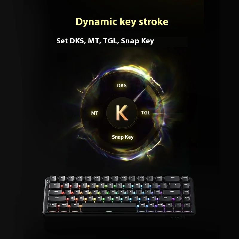 Магнитная клавиатура AJAZZ AK680max беспроводная механическая для экзамена третий RGB 8K