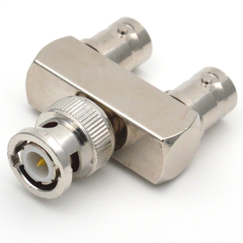 Соединитель из чистой меди BNC трехходовой один штекер на два гнезда Y-типа