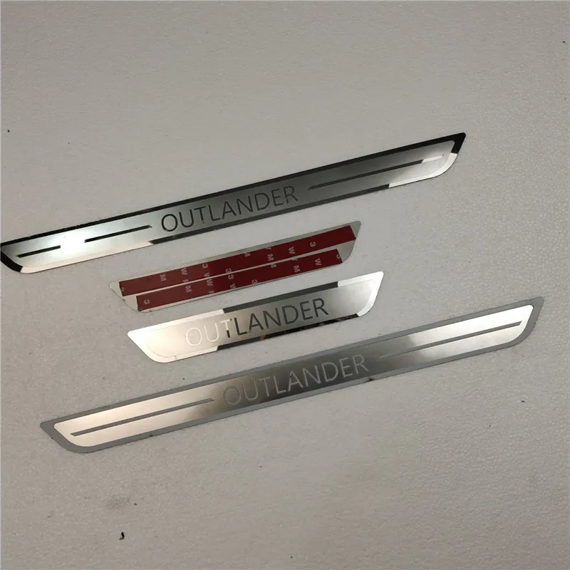 

For Mitsubishi Outlander 2009-2023 ultrathin stainless steel car threshold guard plate anti-scratch protectio car accessories