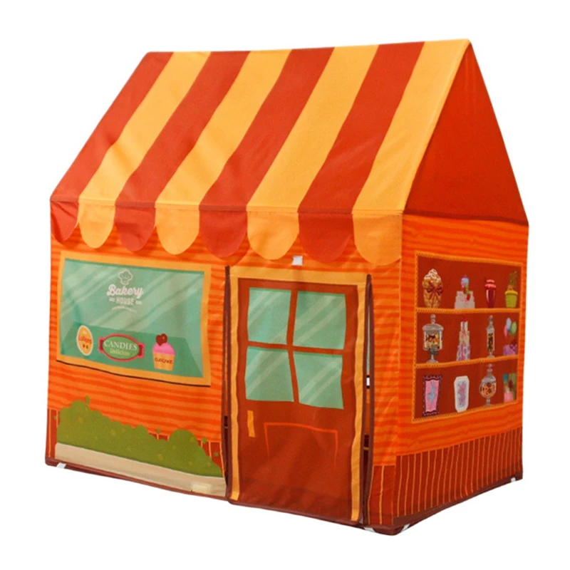 

Kids Tent Dessert Shop DIY Tent Play Tents Indoor Baby House Kids Pretend Playhouse Children Portable Tents