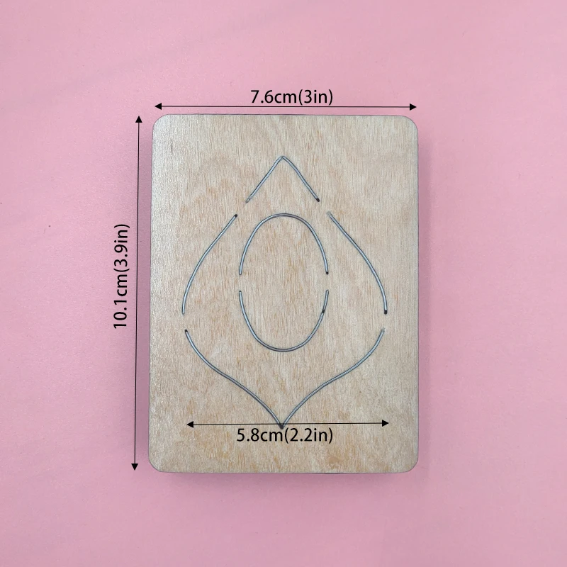 

Shaped Earring Wood Cutting Dies Compatible with Most Machines
