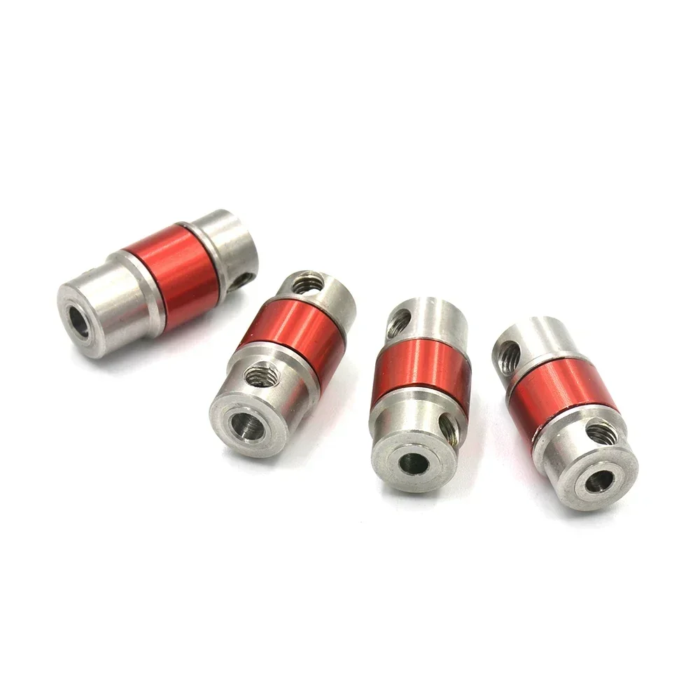 Stainless Steel Coupler For Motor Gas Oil Boat Coupling RC Fuel Ship Connection Couplings 3.18-4mm/ 4-4mm/ 4- 5mm