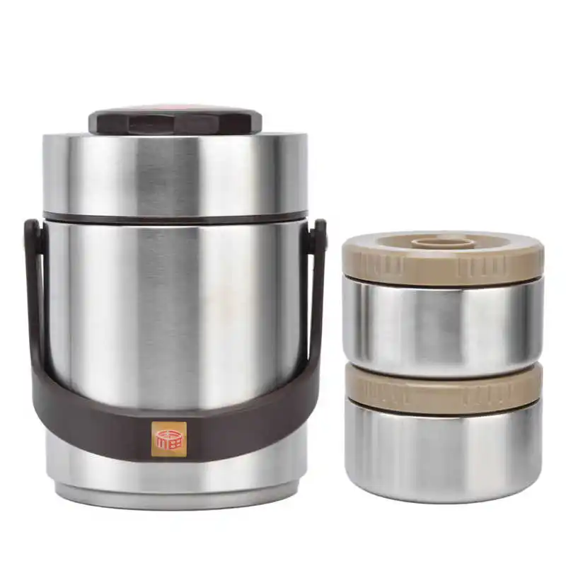 

Vacuum Insulation Bento Box Excellent 304 Stainless Steel Lunch Box with Bowl for Adult for Work