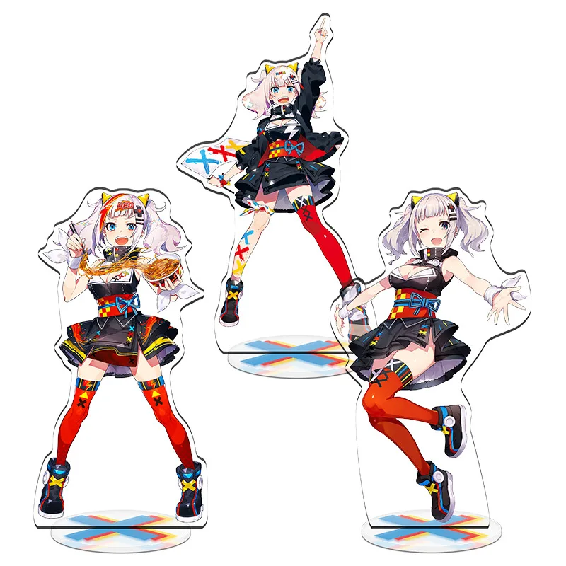Аниме YouTuber акриловая подставка Kaguya Luna Mirai Akari Kizuna AI Gawr Gura фигурка настольная
