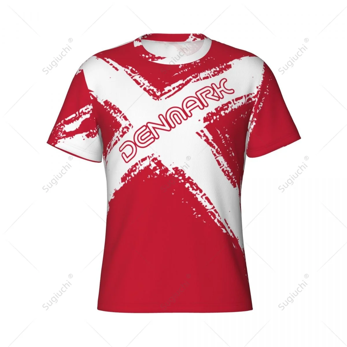 Пользовательское имя Нунбер флаг Дании цвет мужская обтягивающая спортивная