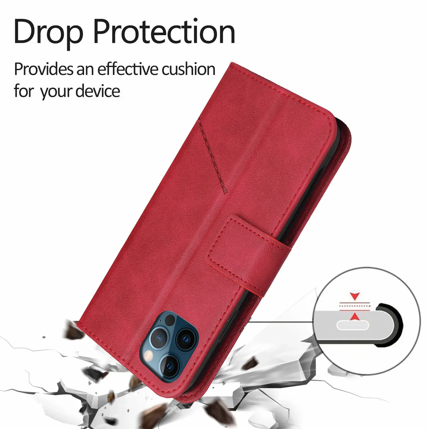 Luxury Leather Flip Case For iPhone 14 13 12 Mini 11 Pro Max XR X XS 6 6S 7 8 Plus SE 2020 Magnetic Wallet Holder Stand Cover