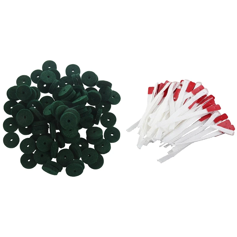 

90 Pcs Bridle Straps For Piano Action Replacement Parts With 90Pcs Piano Keyboard Washer